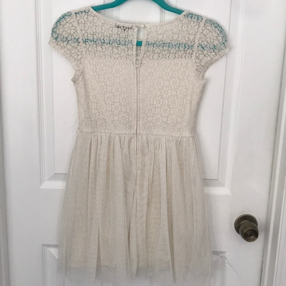Cream lace dress by Michelle Girls. - Picture 2 of 2